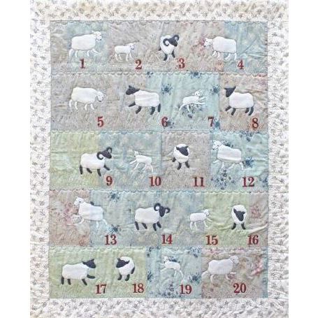 Counting Sheep Pre-quilted Baby Panel 14