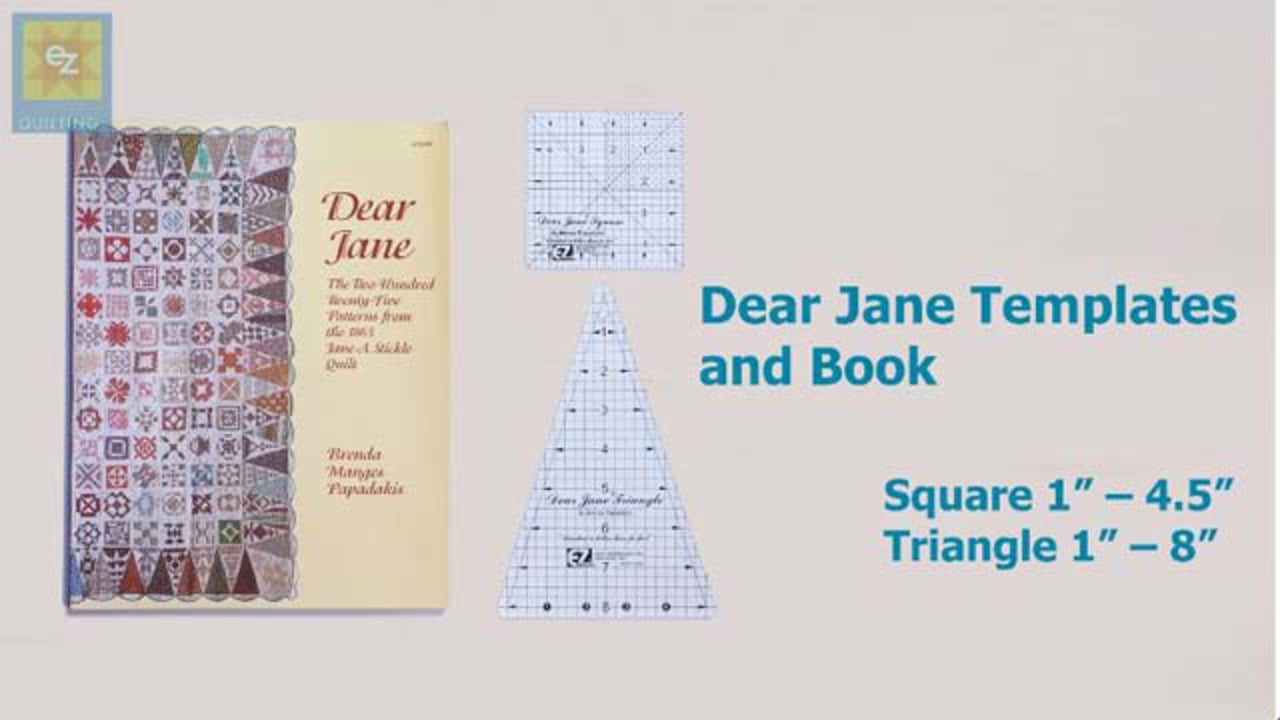 How To Use The Ez Quilting Dear Jane Templates And Book With Jennie Rayment Justhands On Tv