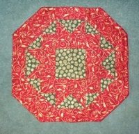 Candlemat Kit in Red and Green from Creative Quilting