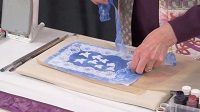 Mary Gamester Printing with Lace