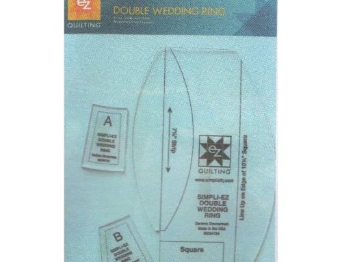 Subscriber Giveaway for May 2022 – EZ Quilting Double Wedding Ring template