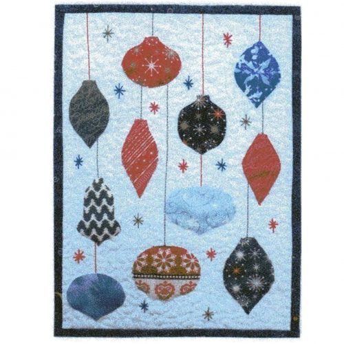 Christmas Baubles Miniature quilt pattern designed by Julia Gahagan