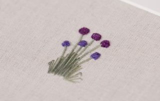 Creating Embroidered Flower Stems with Lorna Bateman