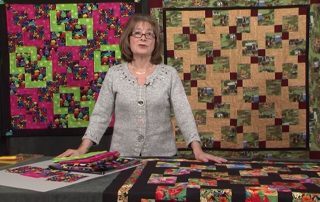 Cut 9 patch quilt with Valerie Nesbitt