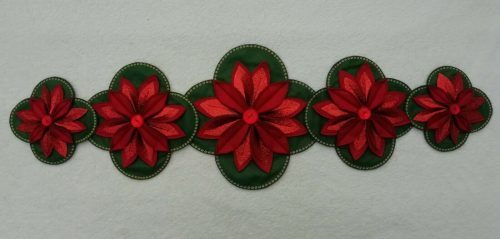 POINSETTIA CHRISTMAS HANGING & TABLE DECORATION SEWING PATTERN by Gail Penberthy