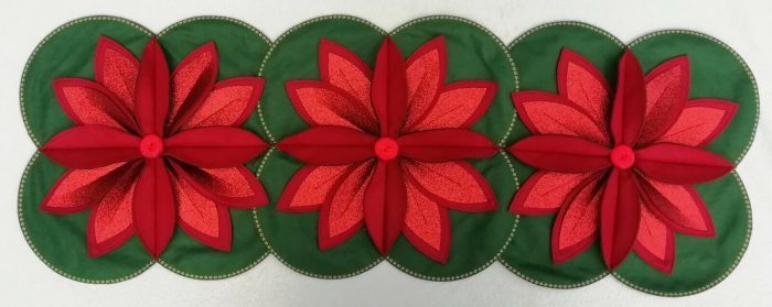 POINSETTIA CHRISTMAS TABLE DECORATION SEWING PATTERN by Gail Penberthy