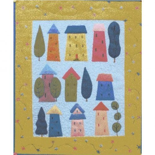 Home Sweet Home Miniature quilt kit designed by Julia Gahagan