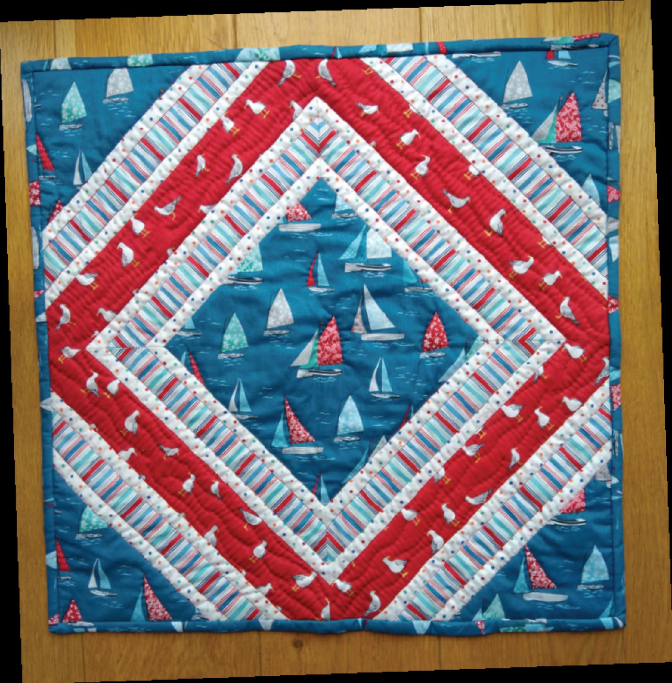 Sea Breeze Cushion Readers Make Quilt Now Issue 65
