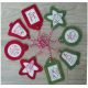 Subscriber Giveaway for November 2020: Redwork Gift Tags pattern designed by Gail Penberthy