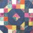 Four patch and big square quilt