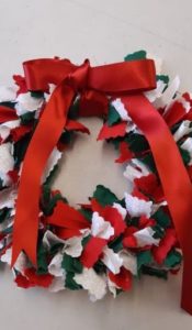 Christmas Red White and Green  Wreath Kit from Creative Quilting
