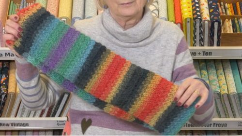 crochet cowl with Jane Czaja