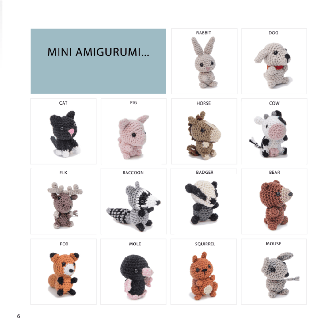 Mini Amigurumi Animals: 26 tiny creatures to crochet: Abbondio, Sarah:  9781782219163: : Books