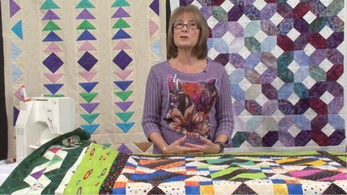Val with stitch and flip quilts