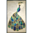 peacock stained glass