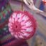 Single crochet bauble pink