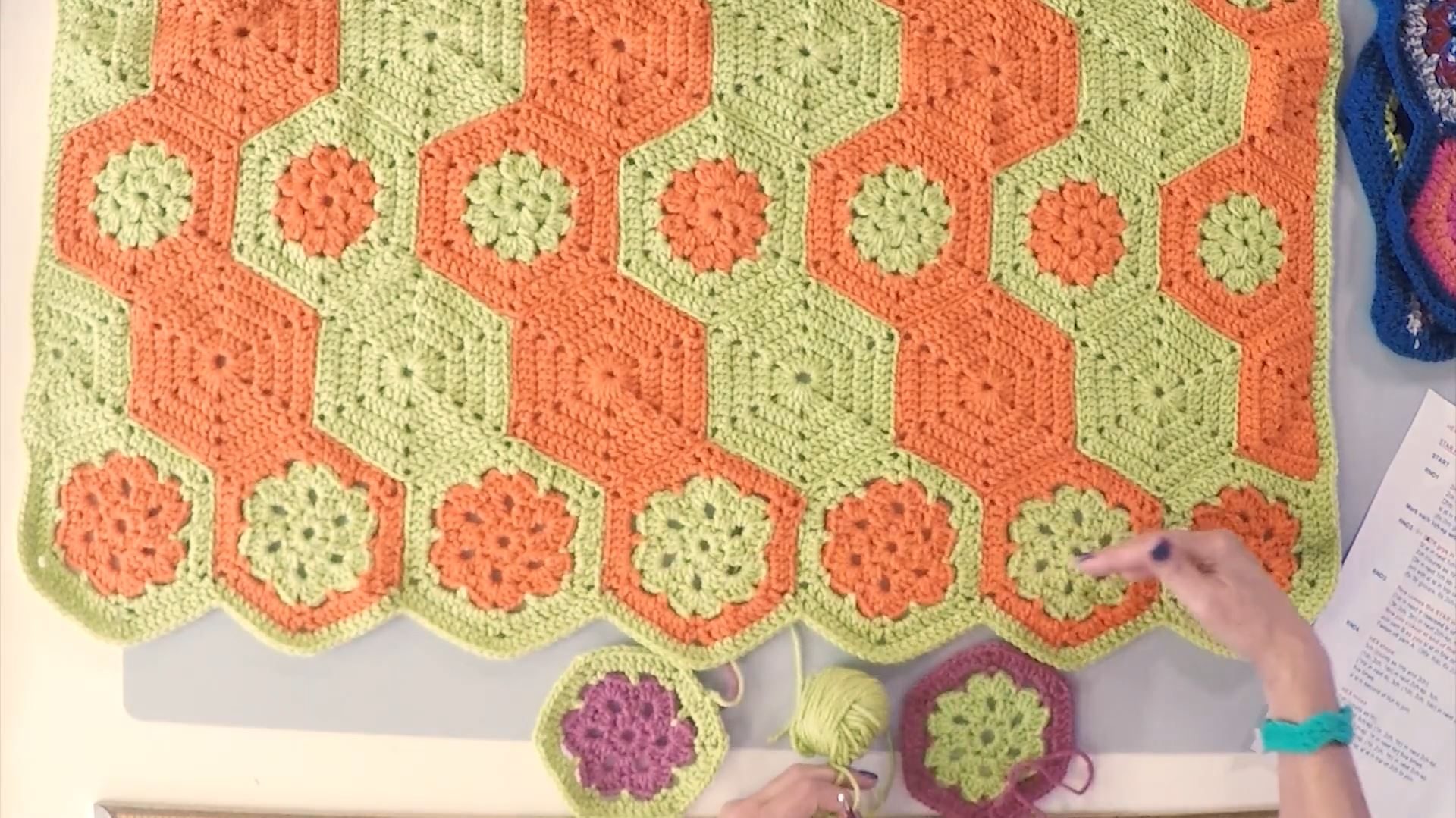 hexagon blanket