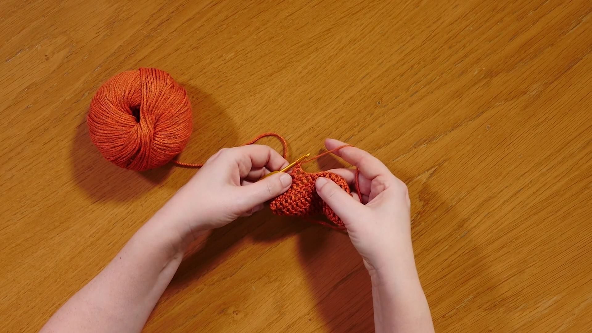 Wool and hook with hands