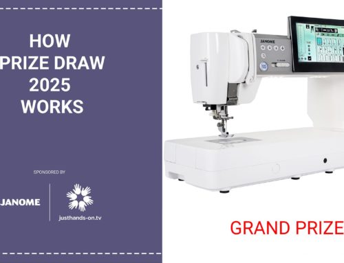 Janome UK and justhands-on.tv are giving you the chance to win some incredible prizes in PRIZE DRAW 2025